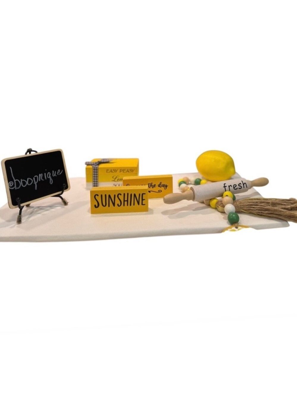 Sunshine Decor Set Yellow Accents